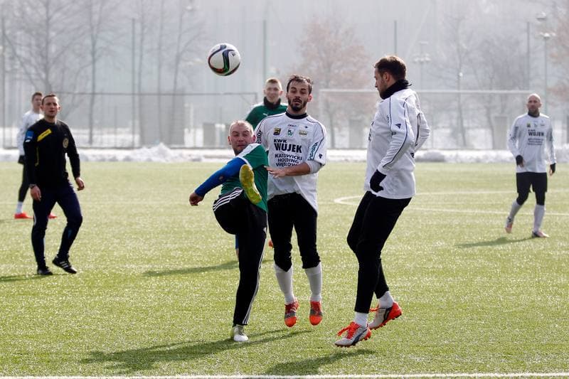 Football. Sparing. Rozwoj Katowice - Rekord Bielsko Biala. 20.02.2016
