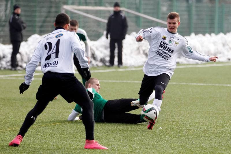 Football. Sparing. Rozwoj Katowice - Rekord Bielsko Biala. 20.02.2016