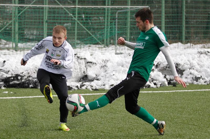 Football. Sparing. Rozwoj Katowice - Rekord Bielsko Biala. 20.02.2016