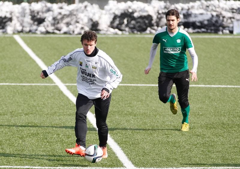 Football. Sparing. Rozwoj Katowice - Rekord Bielsko Biala. 20.02.2016