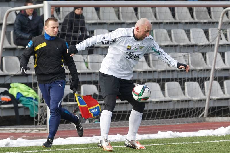 Football. Sparing. Rozwoj Katowice - Rekord Bielsko Biala. 20.02.2016