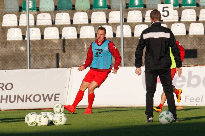 Football. Zaglebie Sosnowiec. Training. 22.09.2016