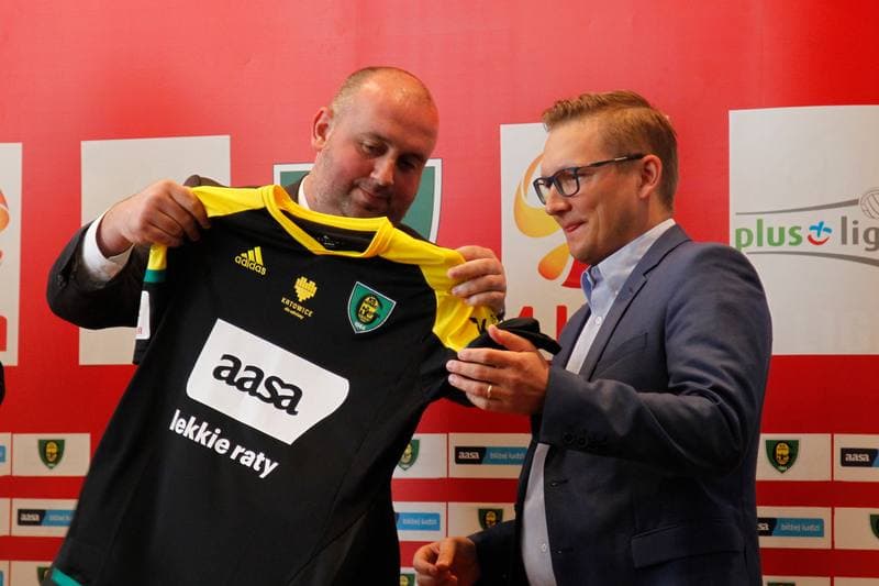 Football. GKS Katowice. Press Conference. 23.09.2016
