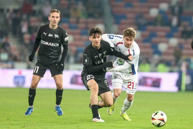 Football. PKO BP Ekstraklasa. Gornik Zabrze - Cracovia Krakow. 28.02.2025