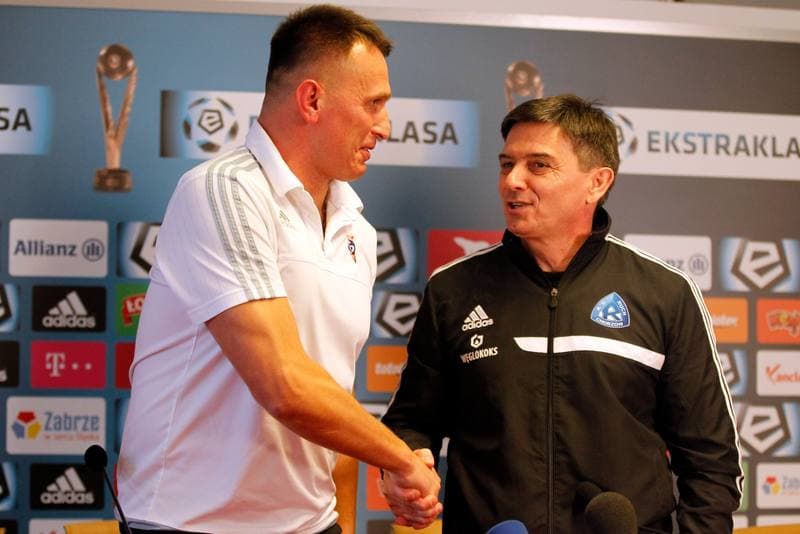 Football. Gornik Zabrze. Press Conference. 18.02.2016
