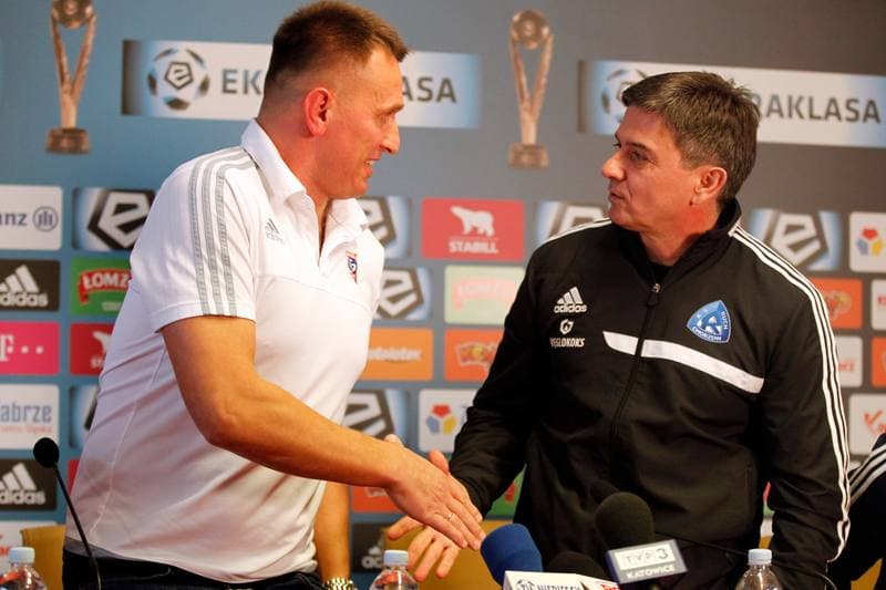 Football. Gornik Zabrze. Press Conference. 18.02.2016