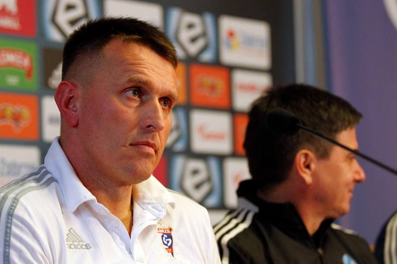 Football. Gornik Zabrze. Press Conference. 18.02.2016