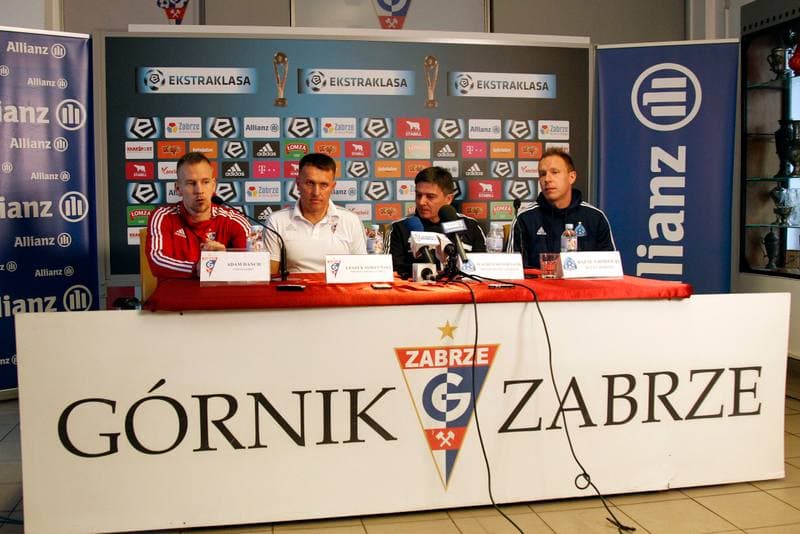 Football. Gornik Zabrze. Press Conference. 18.02.2016