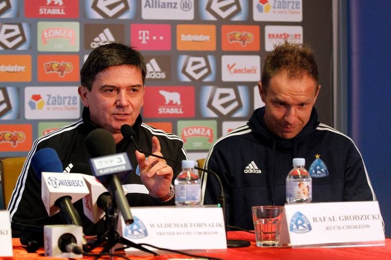 Football. Gornik Zabrze. Press Conference. 18.02.2016