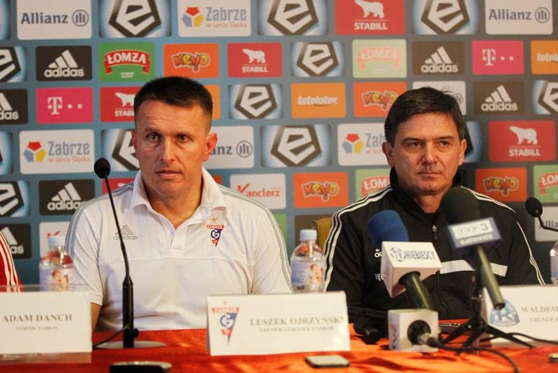 Football. Gornik Zabrze. Press Conference. 18.02.2016