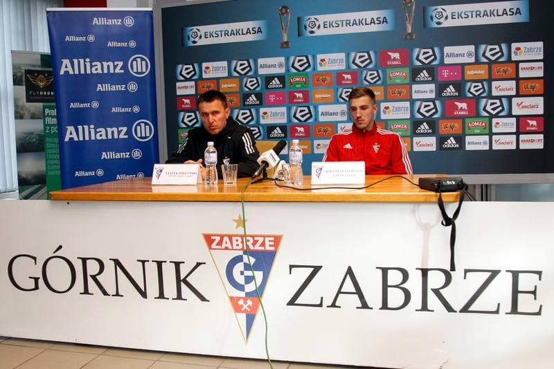 Football. Gornik Zabrze. Press Conference. 11.02.2016