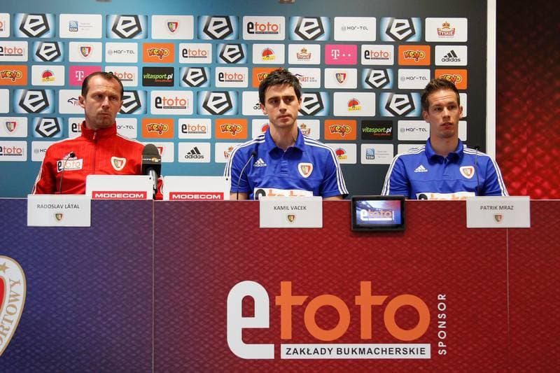 Football. Piast Gliwice. Press Conference. 10.02.2016