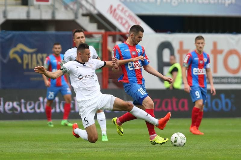 Football. Lotto Ekstraklasa. Piast Gliwice - Zaglebie Lubin. 14.08.2016