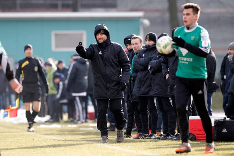 Football. Sparing. Gornik Zabrze - GKS Katowice. 05.02.2016