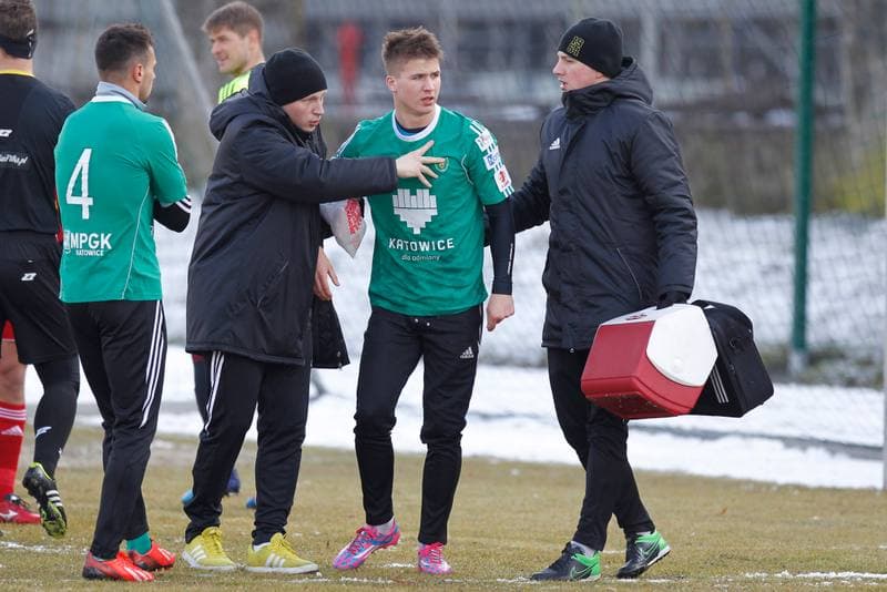 Football. Sparing. Gornik Zabrze - GKS Katowice. 05.02.2016