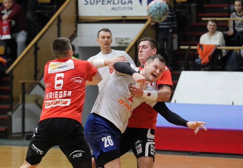 Handball. PGNiG Superliga. Gornik Zabrze - Stal Mielec. 12.02.2014