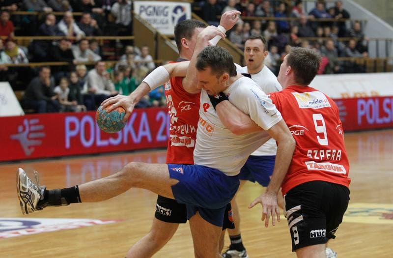 Handball. PGNiG Superliga. Gornik Zabrze - Stal Mielec. 12.02.2014
