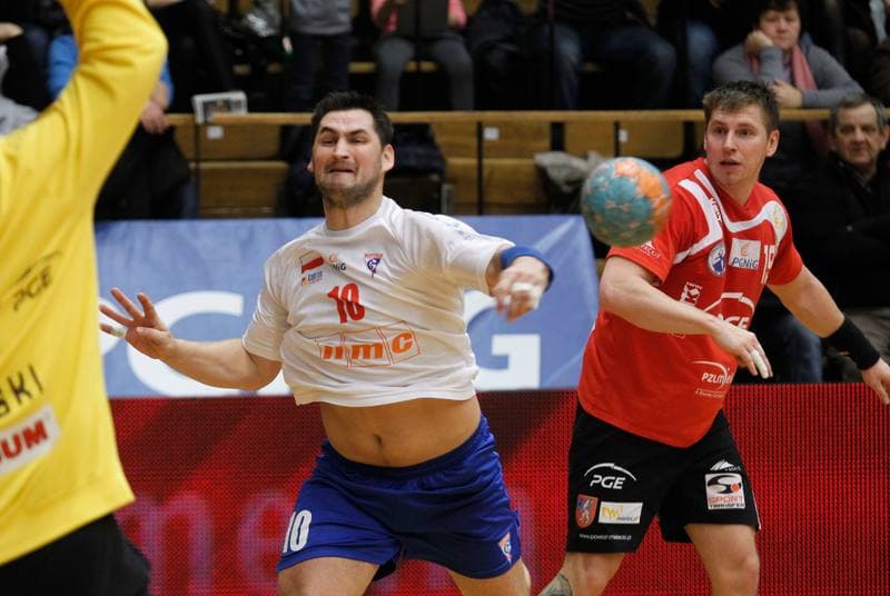 Handball. PGNiG Superliga. Gornik Zabrze - Stal Mielec. 12.02.2014