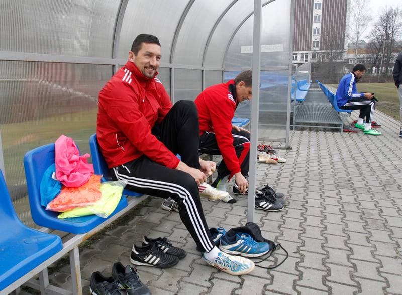 Football. Piast Gliwice. Training. 06.02.2014