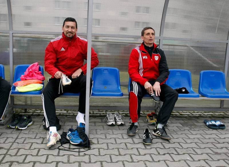 Football. Piast Gliwice. Training. 06.02.2014