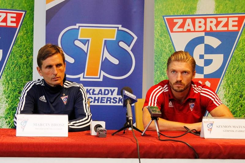 Football. Gornik Zabrze. Press Conference. 18.08.2016