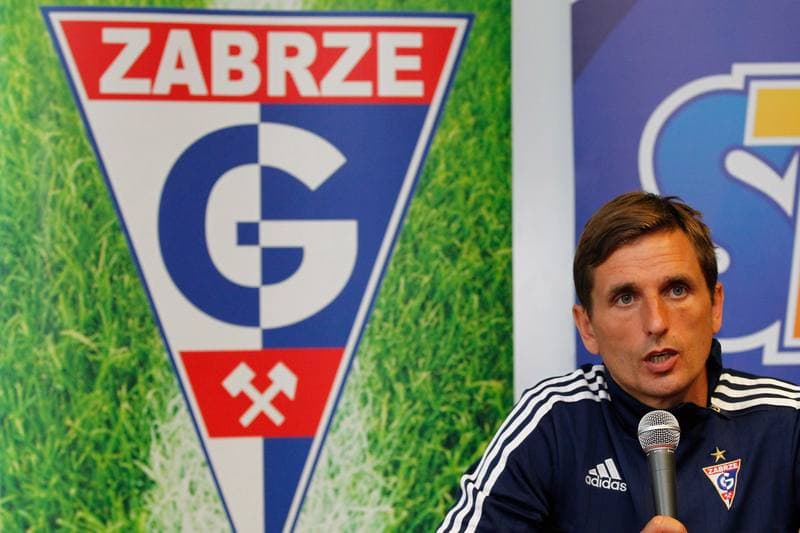 Football. Gornik Zabrze. Press Conference. 18.08.2016