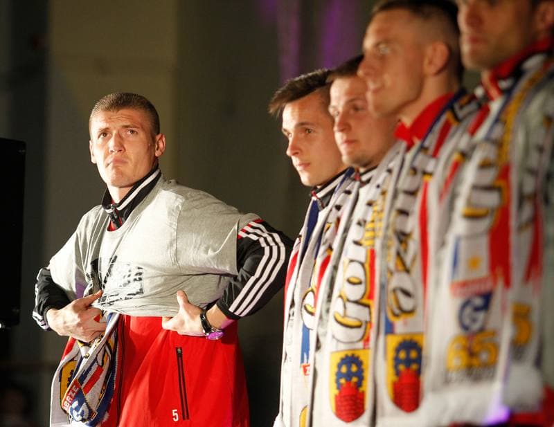 Football. Gornik Zabrze. Team Presentation. 08.02.2014