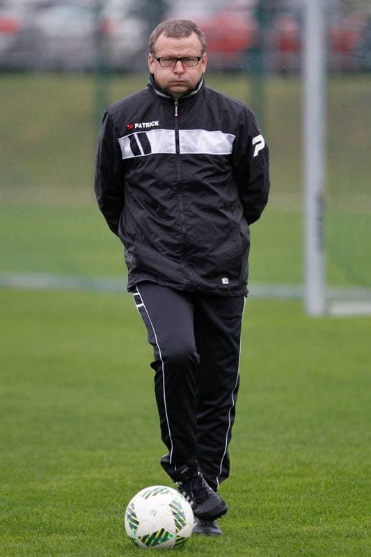 Football. Zaglebie Sosnowiec. Training. 03.10.2016