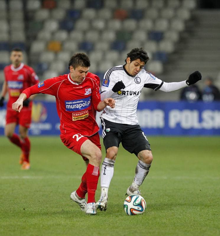 Football. T-Mobile Ekstraklasa. Podbeskidzie Bielsko Biala - Legia Warsaw. 01.12.2013