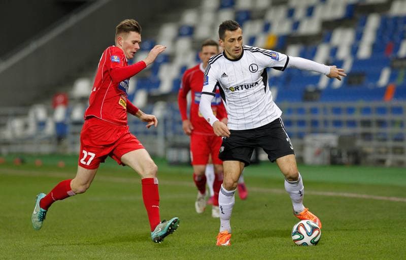 Football. T-Mobile Ekstraklasa. Podbeskidzie Bielsko Biala - Legia Warsaw. 01.12.2013