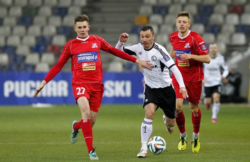 Football. T-Mobile Ekstraklasa. Podbeskidzie Bielsko Biala - Legia Warsaw. 01.12.2013