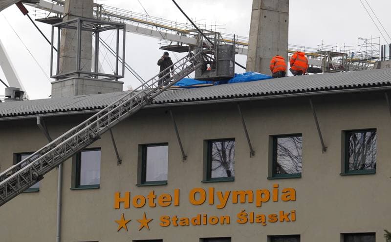 Football. Slask Wroclaw. Press Conference. 01.04.2015