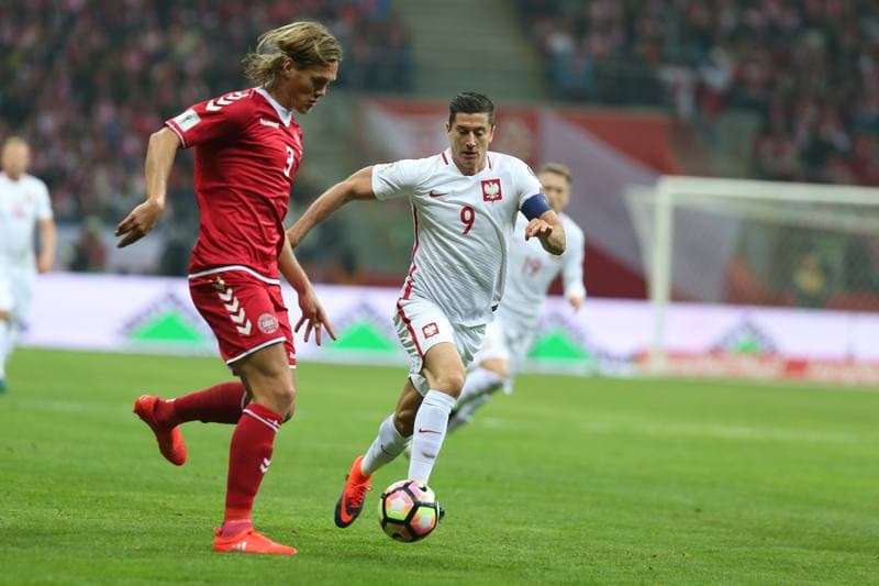 Football. World Cup Qualifiers. Poland - Denmark. 08.10.2016