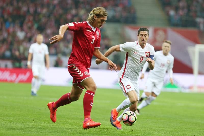 Football. World Cup Qualifiers. Poland - Denmark. 08.10.2016