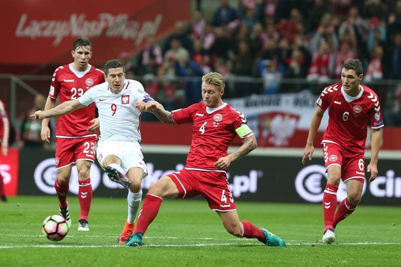 Football. World Cup Qualifiers. Poland - Denmark. 08.10.2016