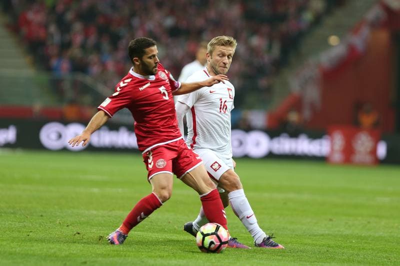 Football. World Cup Qualifiers. Poland - Denmark. 08.10.2016