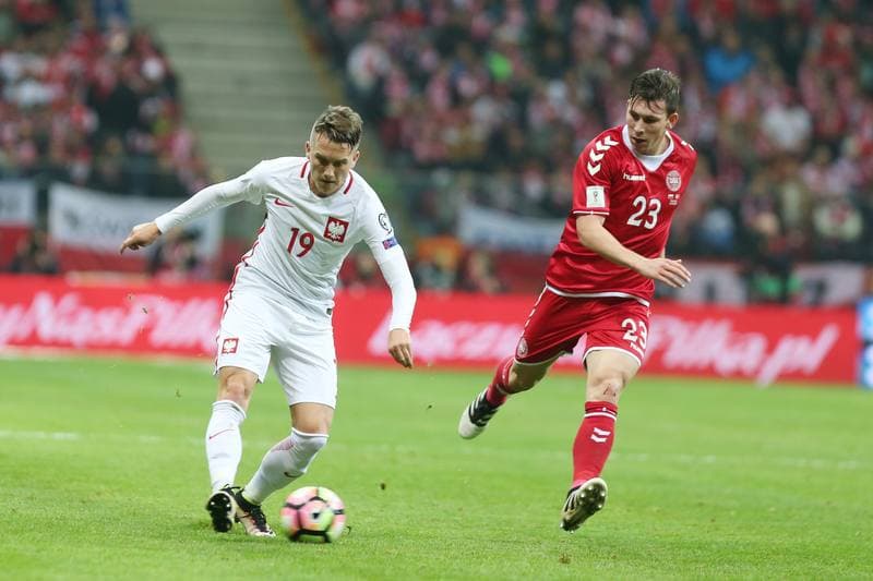 Football. World Cup Qualifiers. Poland - Denmark. 08.10.2016