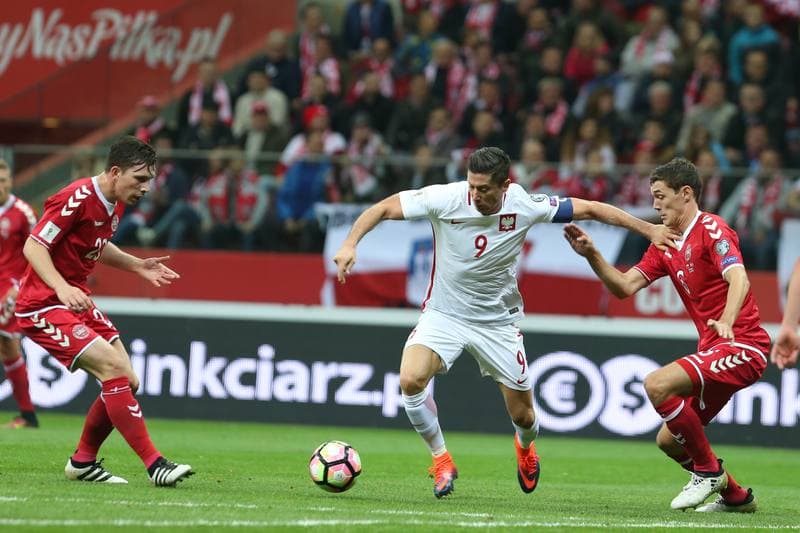 Football. World Cup Qualifiers. Poland - Denmark. 08.10.2016