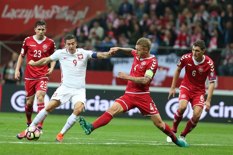 Football. World Cup Qualifiers. Poland - Denmark. 08.10.2016