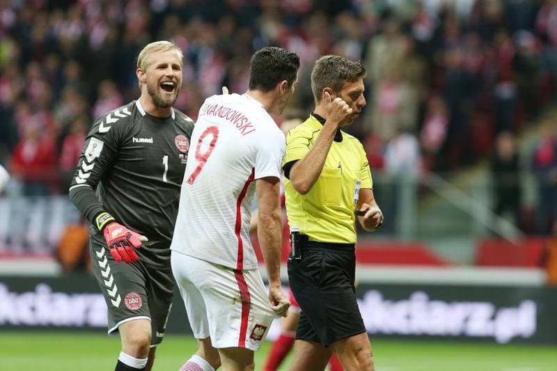 Football. World Cup Qualifiers. Poland - Denmark. 08.10.2016