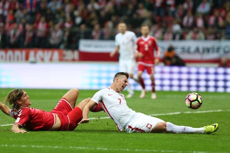 Football. World Cup Qualifiers. Poland - Denmark. 08.10.2016