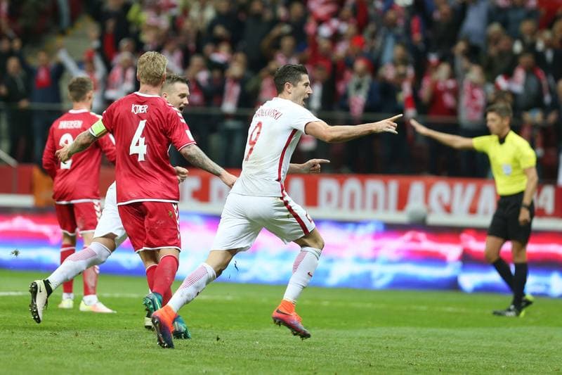 Football. World Cup Qualifiers. Poland - Denmark. 08.10.2016