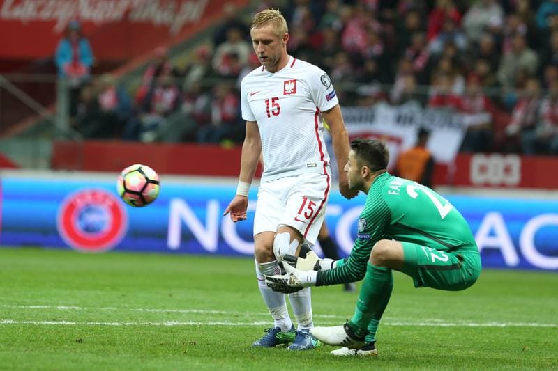 Football. World Cup Qualifiers. Poland - Denmark. 08.10.2016