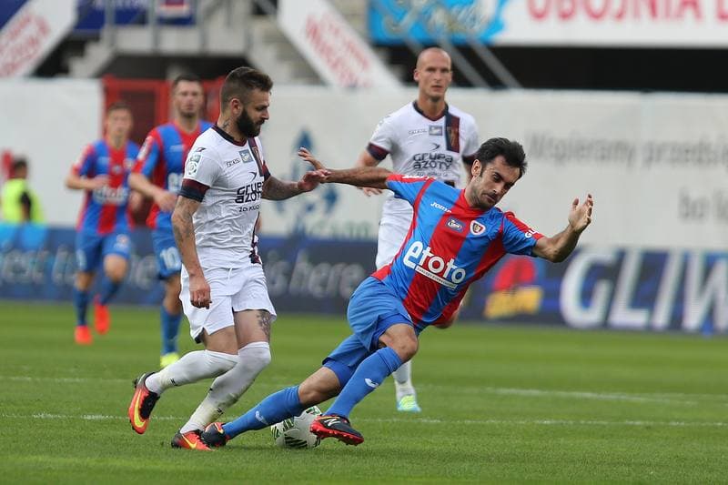 Football. Lotto Ekstraklasa. Piast Gliwice - Pogon Szczecin. 20.08.2016
