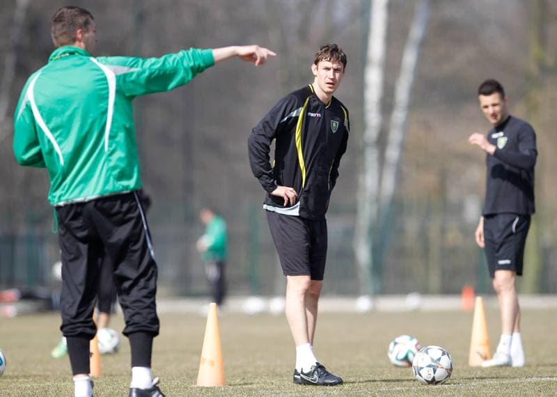 Football. GKS Katowice. Training. 28.05.2015