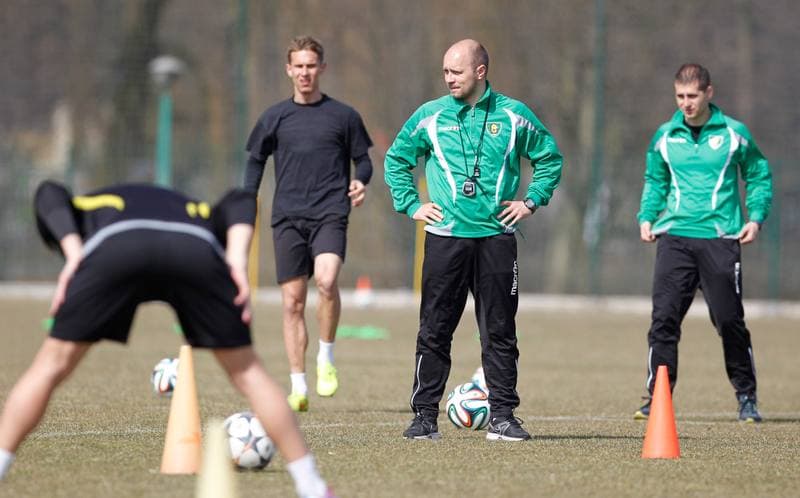 Football. GKS Katowice. Training. 28.05.2015