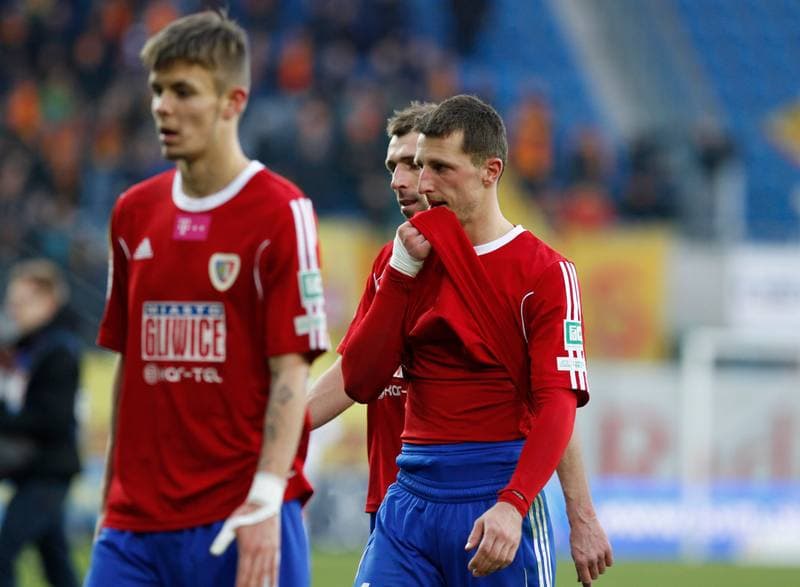 Football. T-Mobile Ekstraklasa. Piast Gliwice - Korona Kielce. 22.03.2015