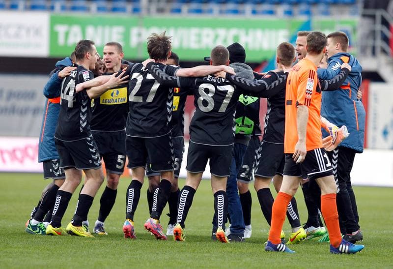 Football. T-Mobile Ekstraklasa. Piast Gliwice - Korona Kielce. 22.03.2015