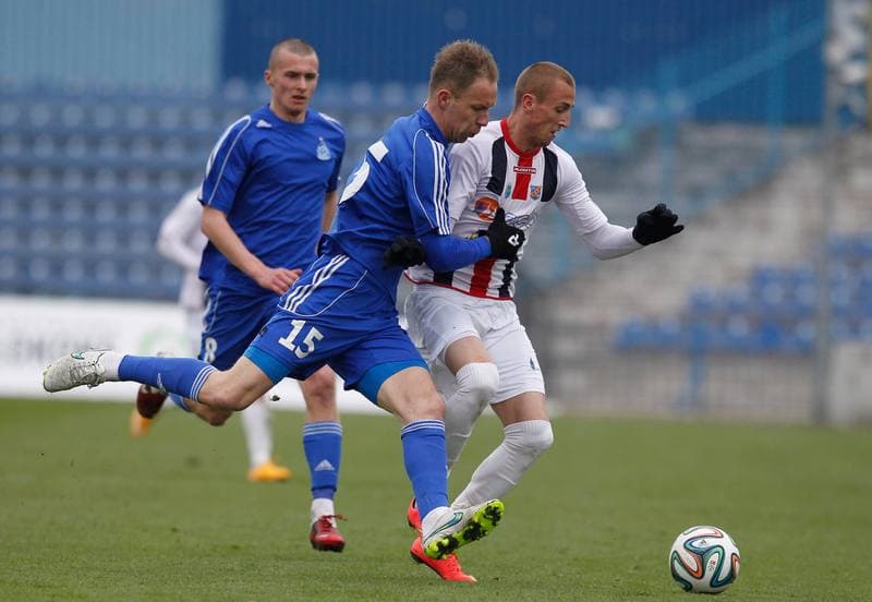 Football. III Liga Opolsko Slaska. Ruch II Chorzow - Odra Opole. 22.03.2015