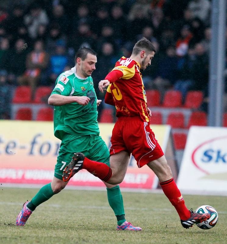 Football. I Liga. Chojniczanka Chojnice - GKS Katowice. 21.03.2015